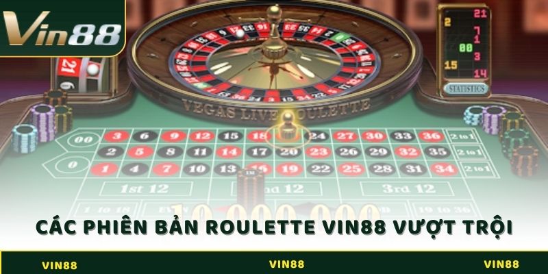 Giới thiệu các phiên bản Game Roulette VIN88 vượt trội